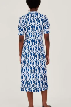 Rizzoli Geometric Print Shirt Dress