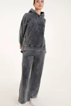 Rock & Roll Acid Wash Hoodie