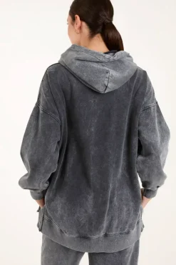Rock & Roll Acid Wash Hoodie