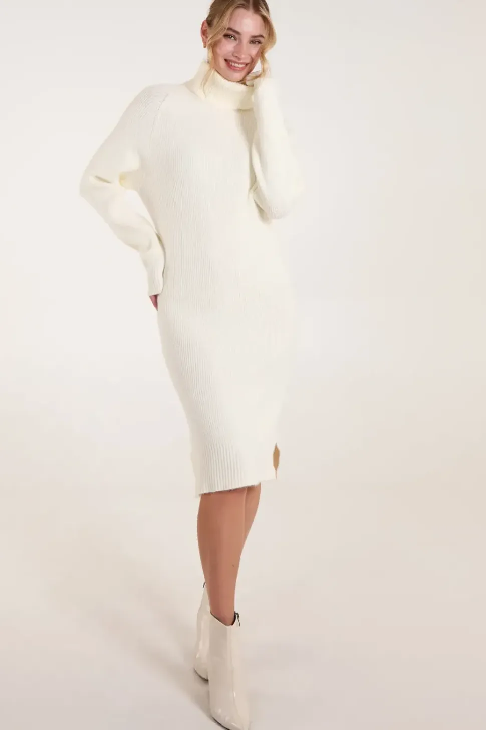 Roll Neck Jumper Dress