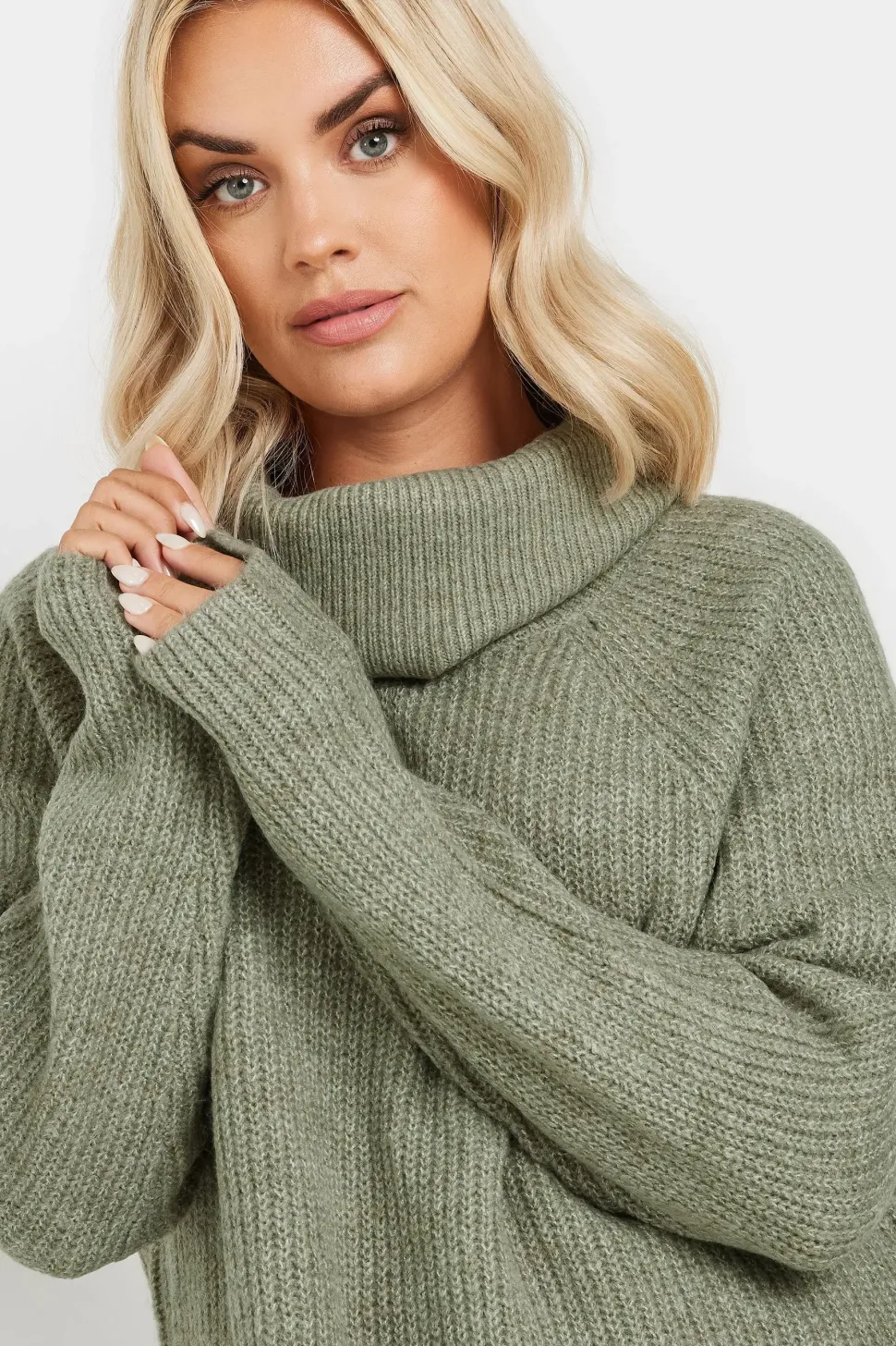 Roll Neck Knitted Jumper