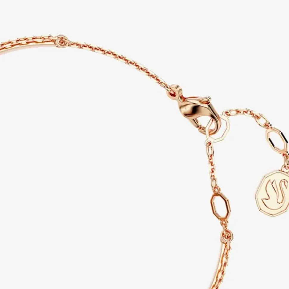 Rose Gold Plated Black Swan Bangle 5678048