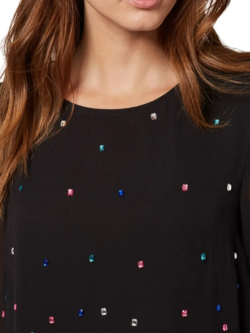 Rosen Embellished Blouse-Embellished