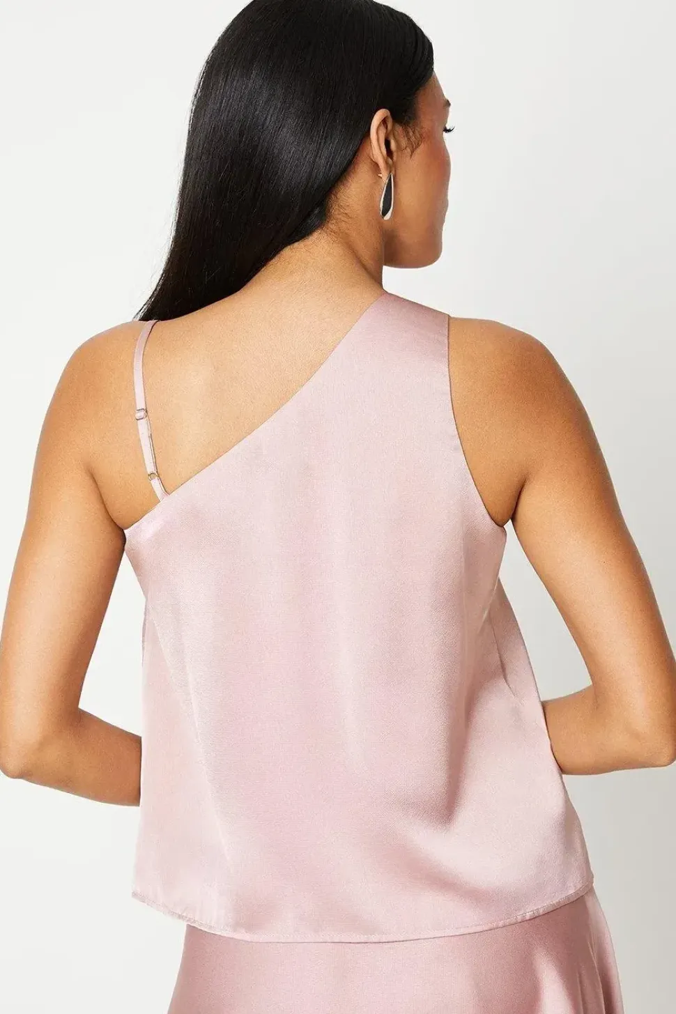 Rose One Shoulder Satin Top