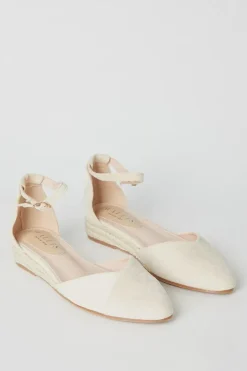 Roshini Mixed Material Closed Toe Low Espadrille Wedge Shoes