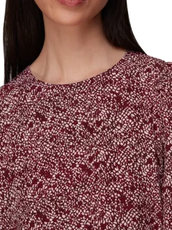Rough Weave Cut Out Peplum Top-