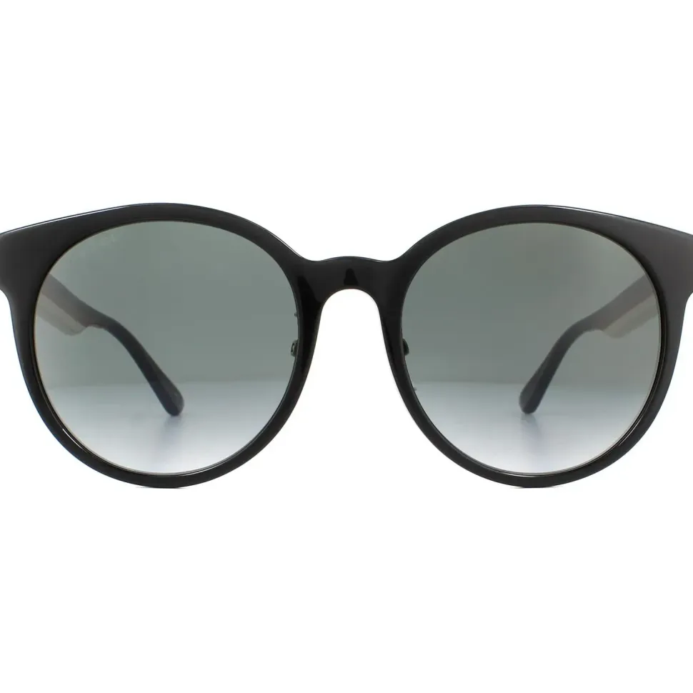 Round Black Grey Gradient Sunglasses