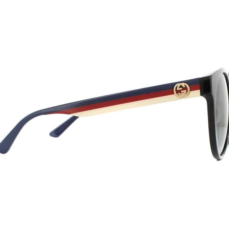 Round Black Grey Gradient Sunglasses