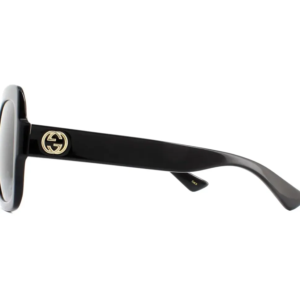 Round Black Grey Gradient Sunglasses
