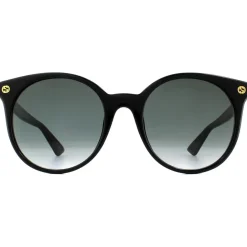 Round Black Grey Gradient Sunglasses