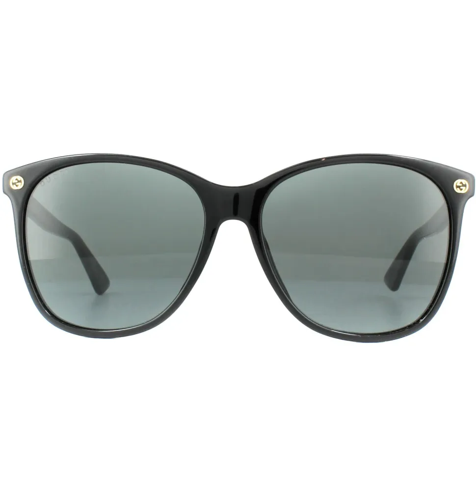 Round Black Grey Sunglasses