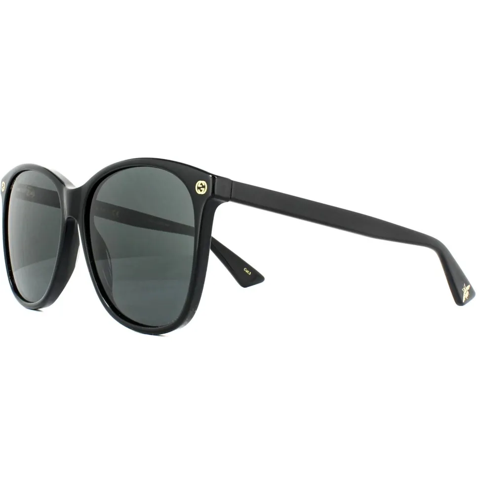 Round Black Grey Sunglasses
