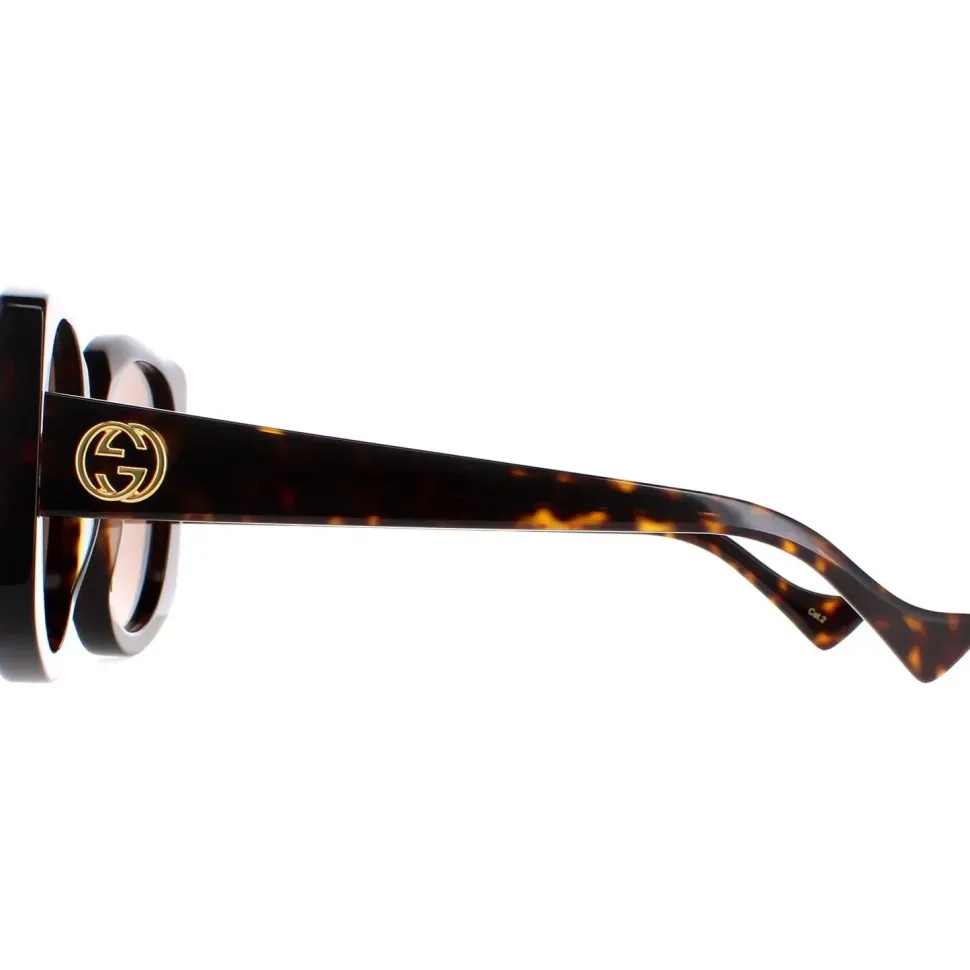 Round Dark Havana Brown GG1257S