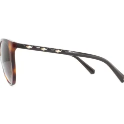 Round Dark Havana Brown Gradient Sunglasses