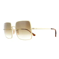 Round Gold Green and Red Green Gradient Sunglasses