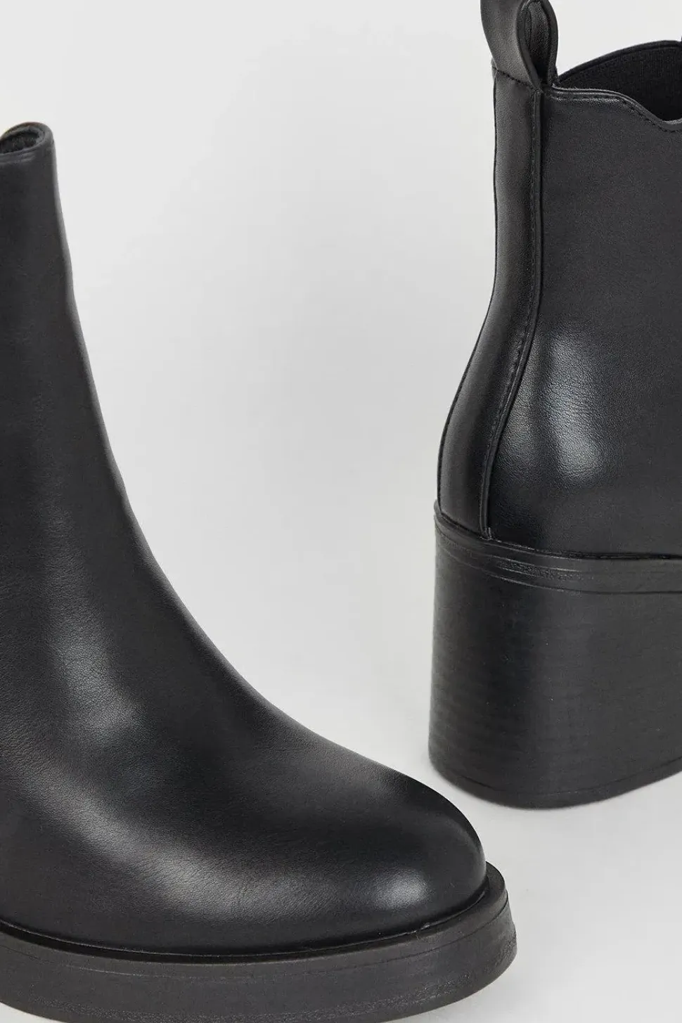Round Toe Platform Ankle Boots