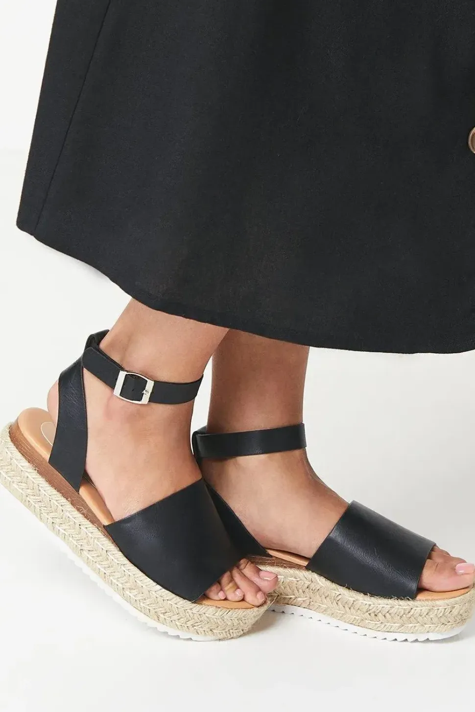 Rubi Ankle Strap Espadrille Wedge Sandals