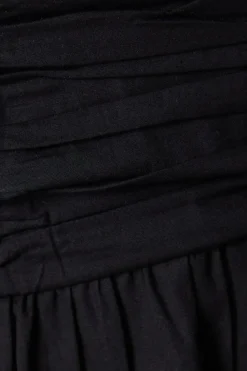 Ruched Bodice Midi Dress