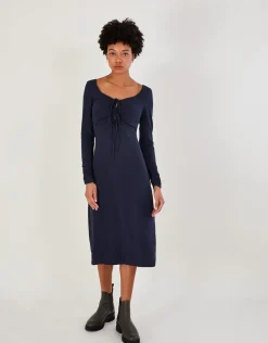 Ruched Jersey Midi Dress
