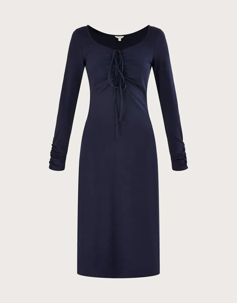 Ruched Jersey Midi Dress