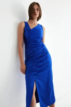 Ruched Midi Dress