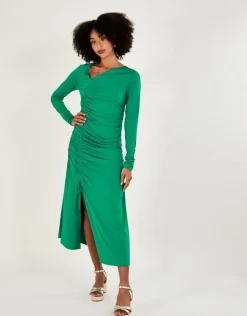 Ruched Side Jersey Dress