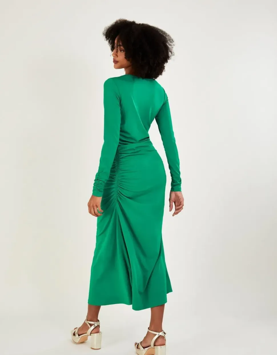 Ruched Side Jersey Dress