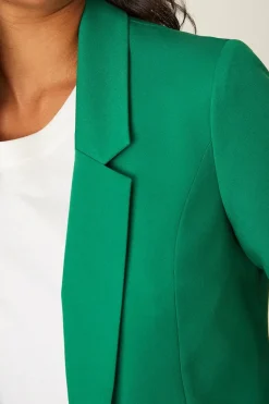 Ruched Sleeve Blazer