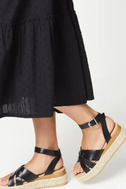 Rudi Interwoven Espadrille Wedge Sandals