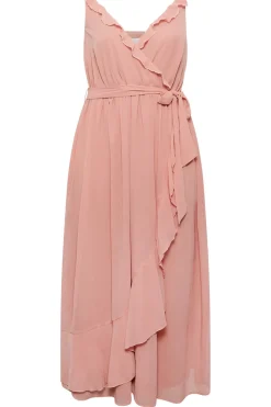 Ruffle Bridesmaid Wrap Dress