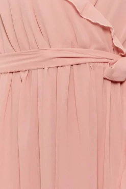 Ruffle Bridesmaid Wrap Dress