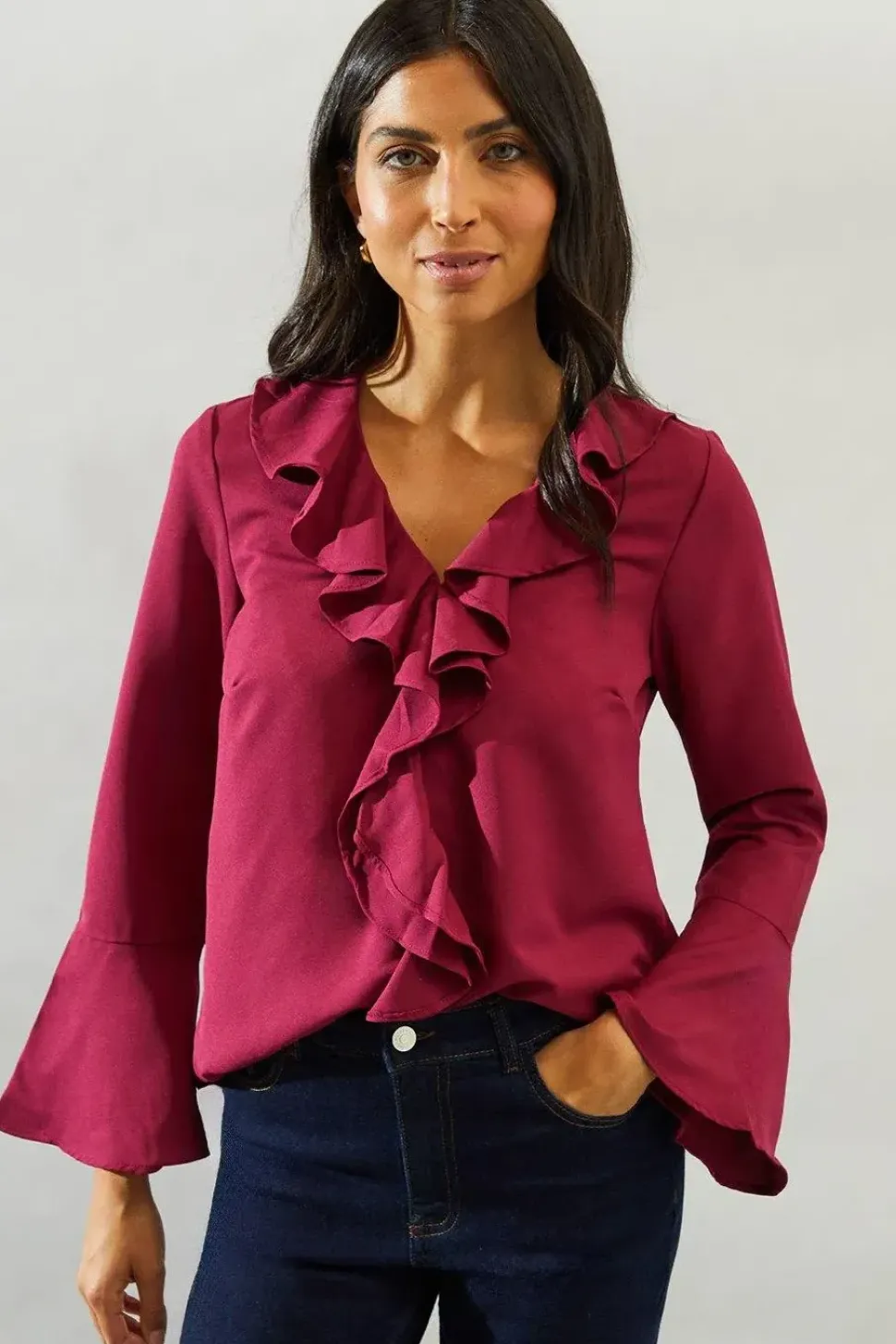Ruffle Detail Blouse