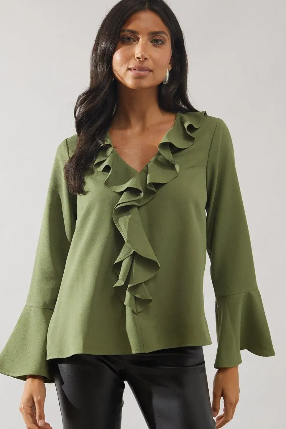 Ruffle Detail Blouse