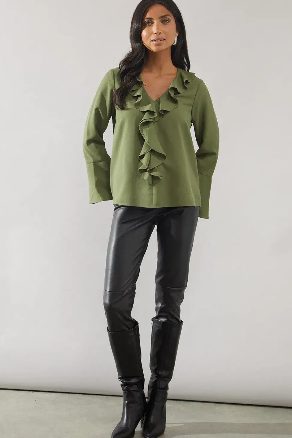Ruffle Detail Blouse
