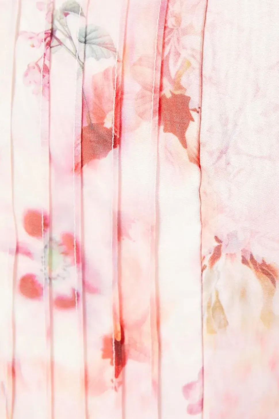 Ruffle Detail Printed Organza Jumpsuit