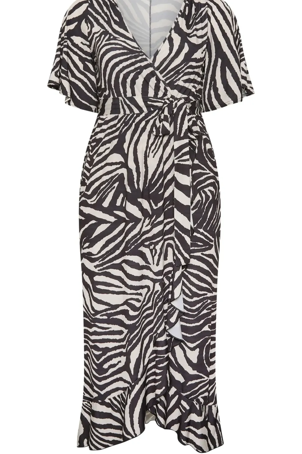 Ruffle Hem Maxi Dress