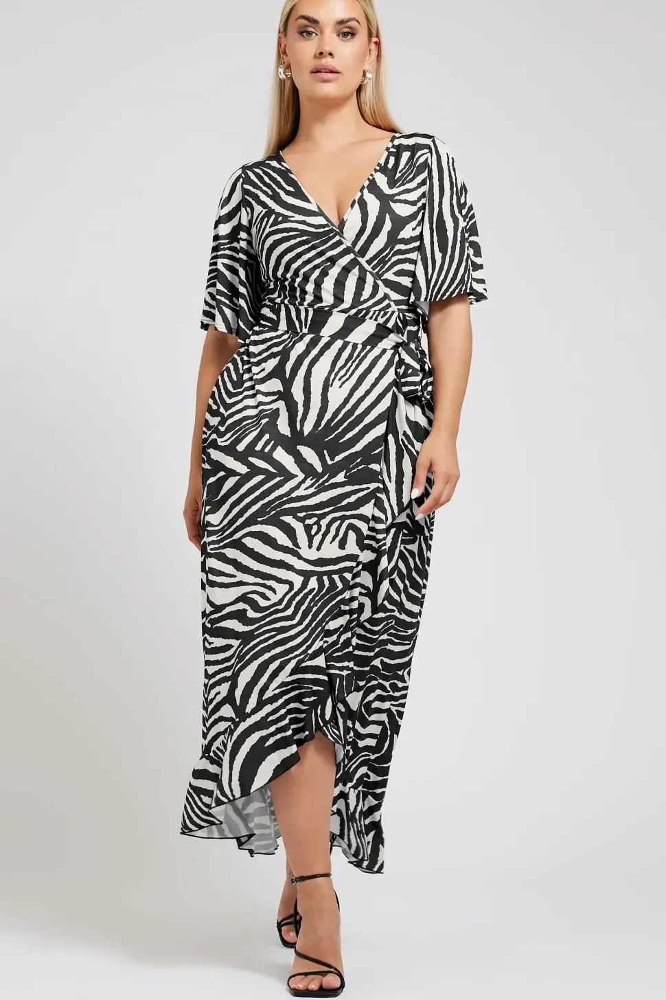 Ruffle Hem Maxi Dress