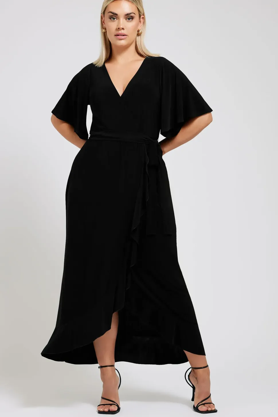 Ruffle Hem Maxi Dress