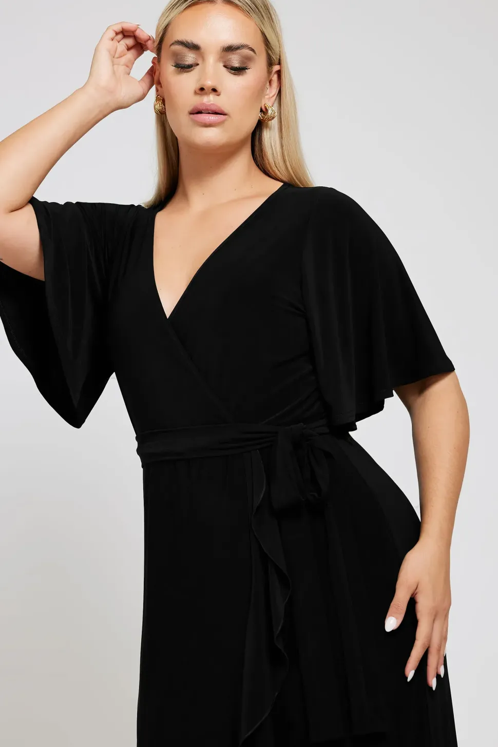 Ruffle Hem Maxi Dress
