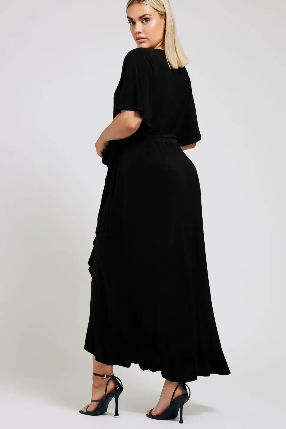 Ruffle Hem Maxi Dress