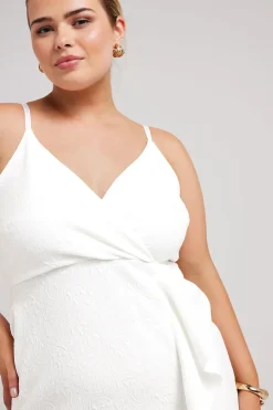 Ruffle Jacquard Dress