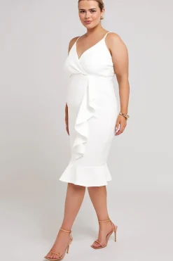 Ruffle Jacquard Dress