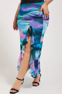 Ruffle Maxi Skirt
