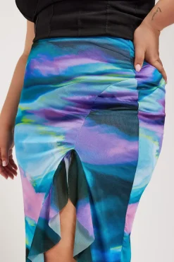 Ruffle Maxi Skirt