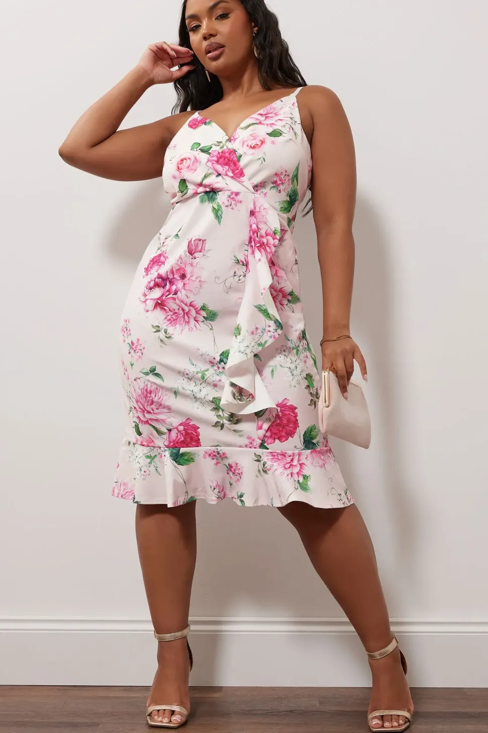 Ruffle Midi Dress