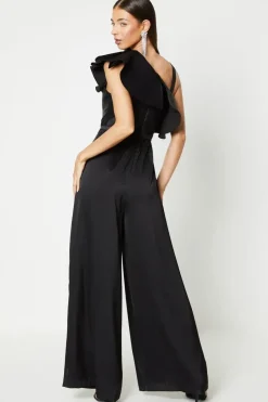 Ruffle One Shoulder Jumpsuit