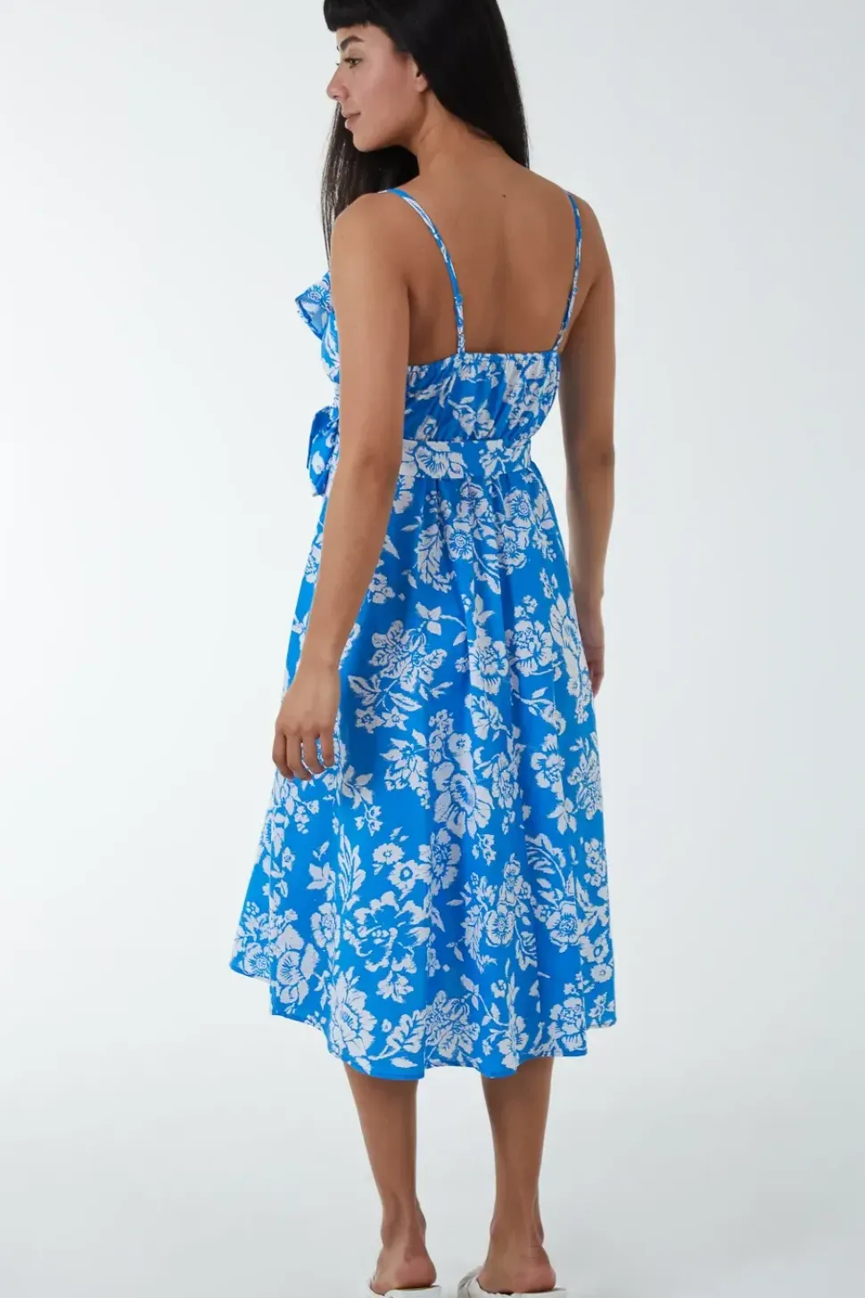 Ruffle Wrap Cami Dress