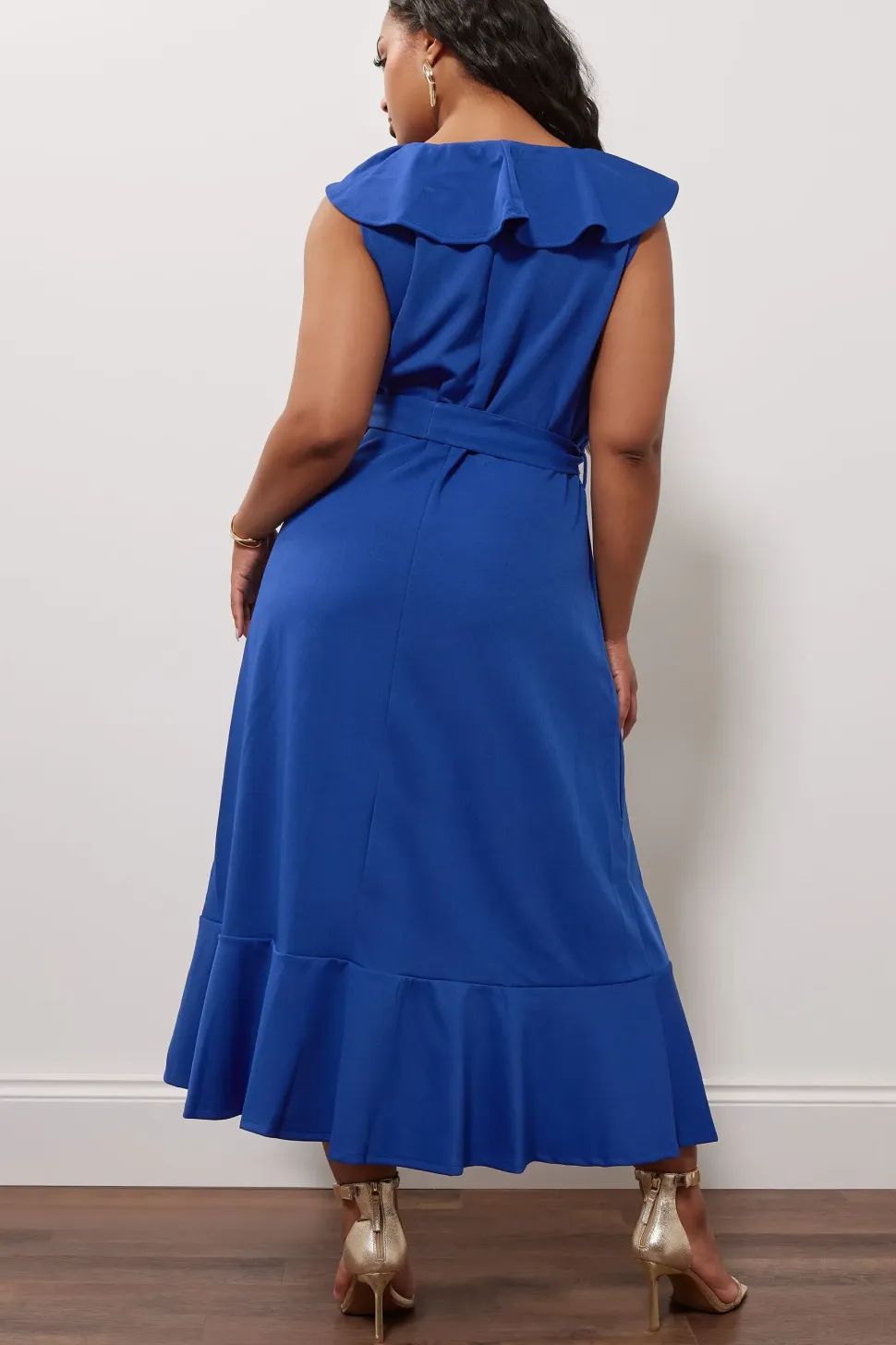 Ruffle Wrap Dress