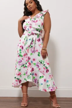 Ruffle Wrap Dress