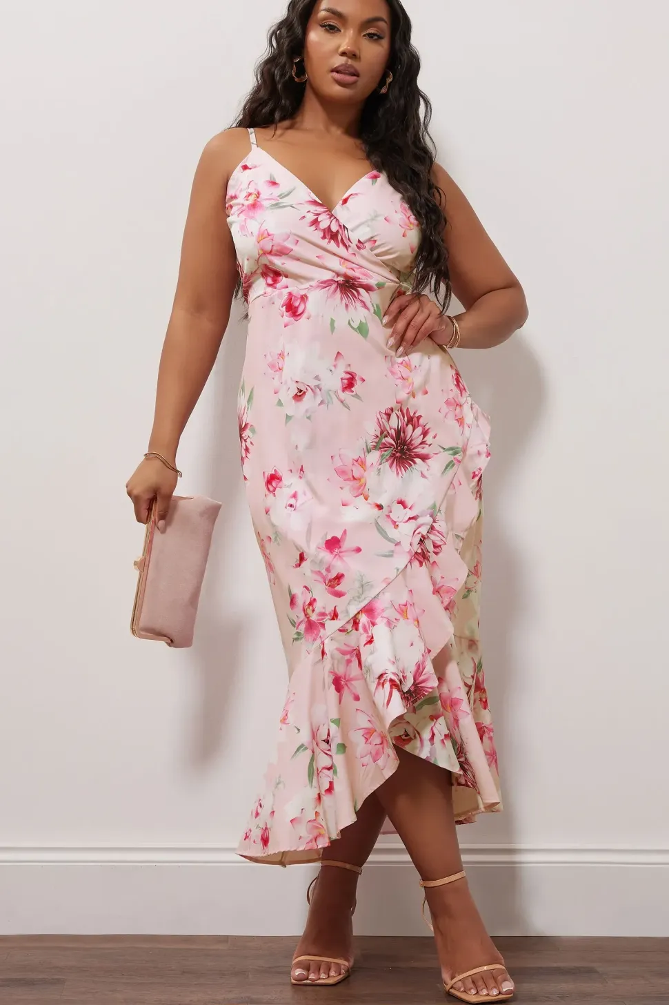 Ruffle Wrap Dress